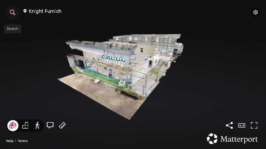 ผังโชว์รูม Knight Furnich มุมมอง 3D Dollhouse